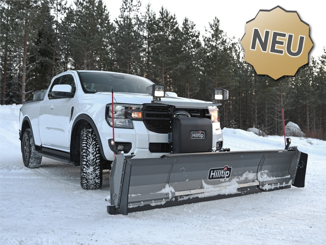 HillTip SnowStriker™ Teleskop-Schneepflug